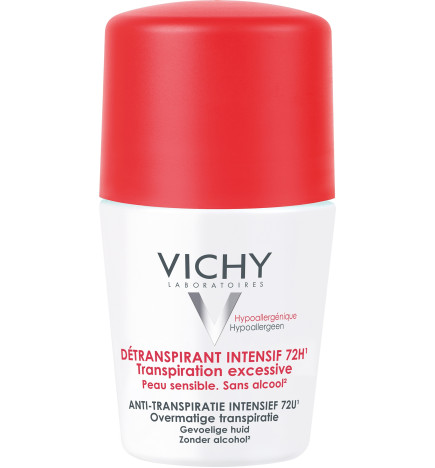 Vichy – Déodorant détranspirant intensif 72 h roll-on, 50 ml