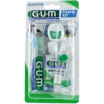 G.U.M Kit Voyage Brosse à dent + Dentifrice + Fil dentaire 