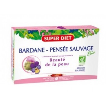 Super Diet Bardane - Pensée Sauvage Bio Beauté De La Peau 20 ampoules