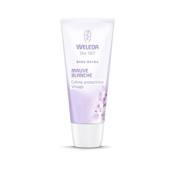 Weleda Bébé Crème Protectrice Visage à la Mauve Blanche 50 ml 