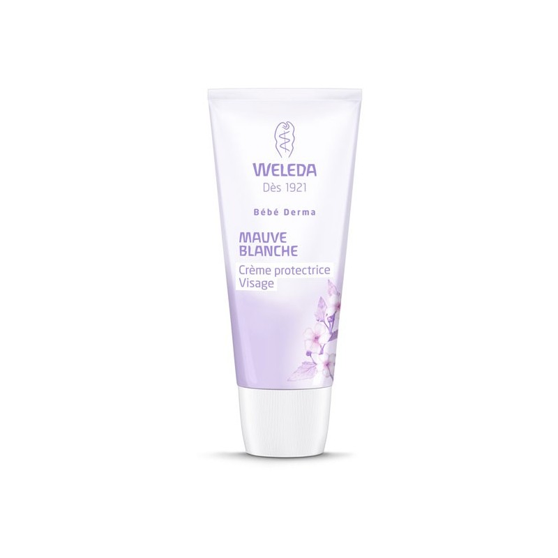 Weleda Bébé Crème Protectrice Visage à la Mauve Blanche 50 ml 