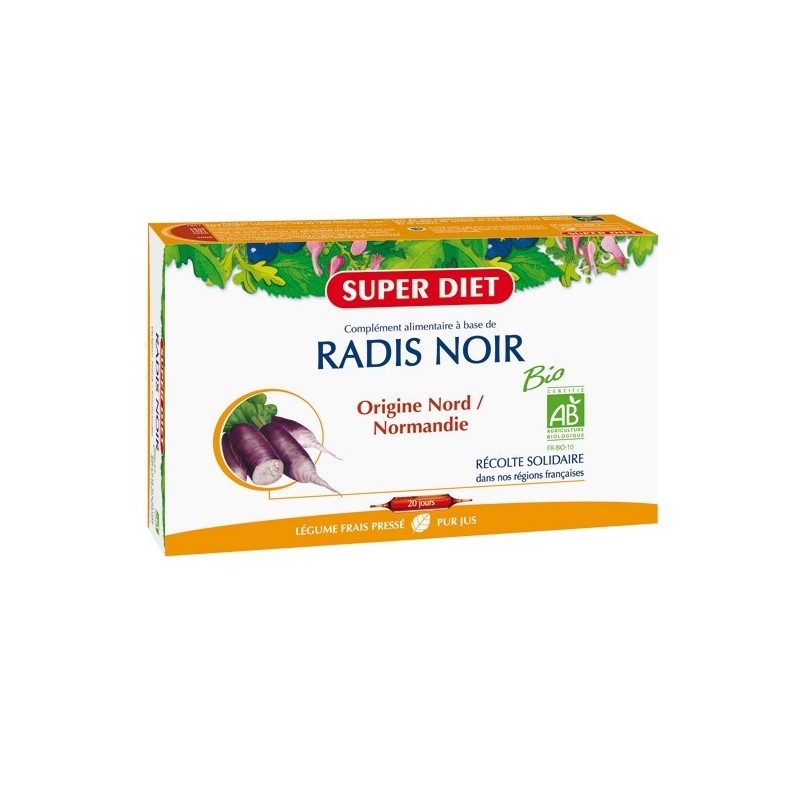 Super Diet Radis Noir Bio 20 ampoules