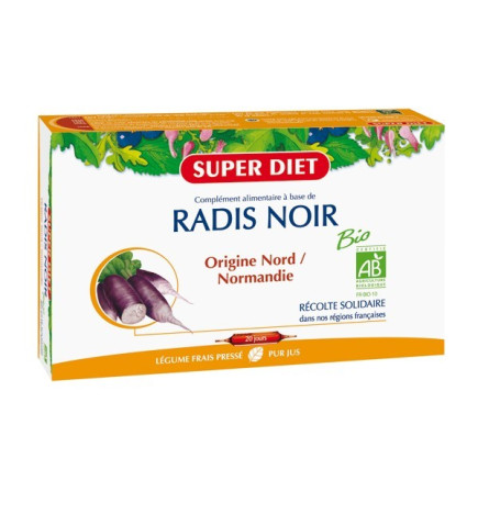 Super Diet Radis Noir Bio 20 ampoules