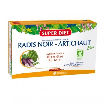 Super Diet Radis Noir - Artichaut Bio 20 Ampoules