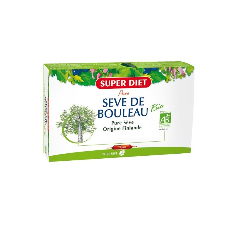 Super Diet Sève De Bouleau Bio 20 ampoules