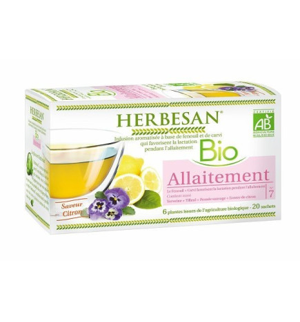 Herbesan Infusion Bio Allaitement 20 sachets