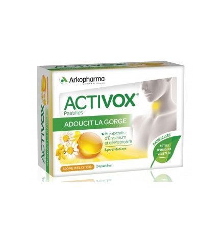 Arkopharma Activox Miel - Citron 24 pastilles