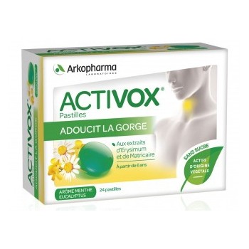 Arkopharma Activox Menthe - Eucalyptus 24 pastilles