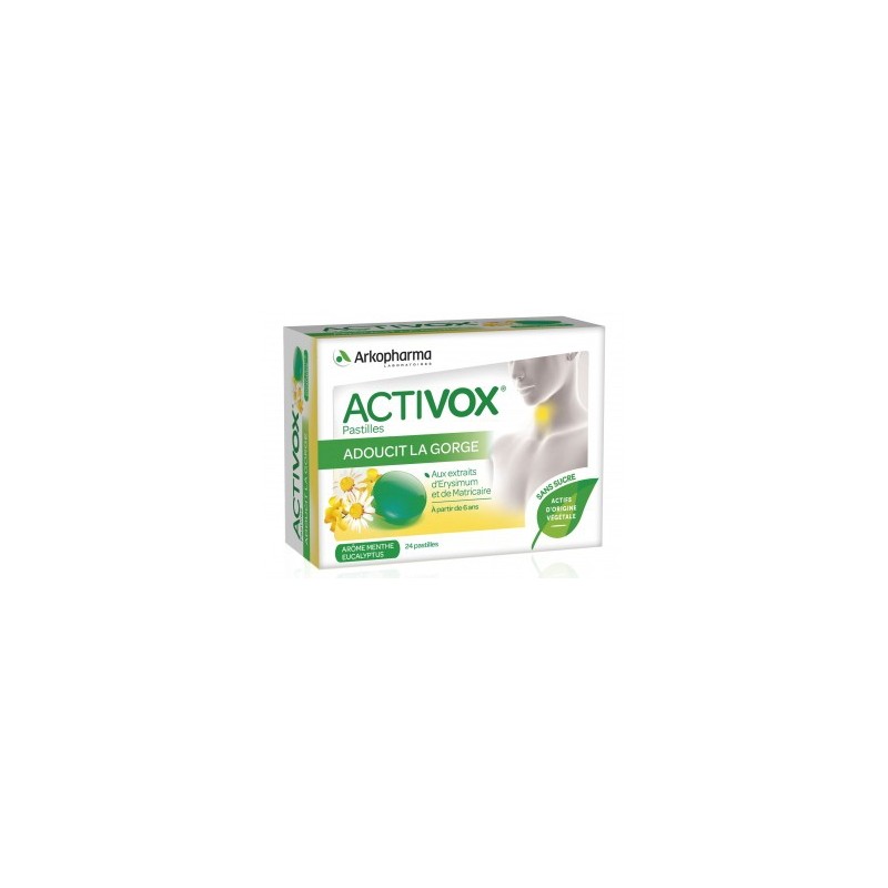 Arkopharma Activox Menthe - Eucalyptus 24 pastilles