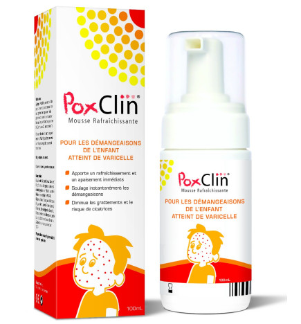 PoxClin Mousse Rafraîchissante 100 ml