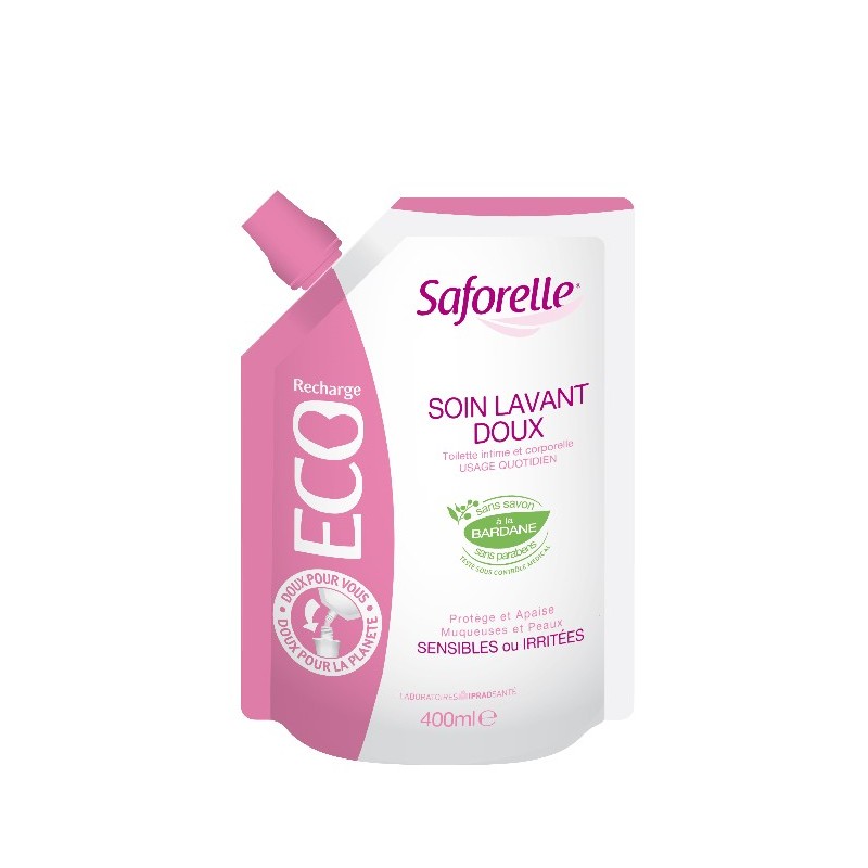 Saforelle Soin Lavant Doux Ecorecharge 400 ml