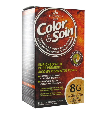 les 3 Chenes Color et Soin 8G Blond Clair Dore