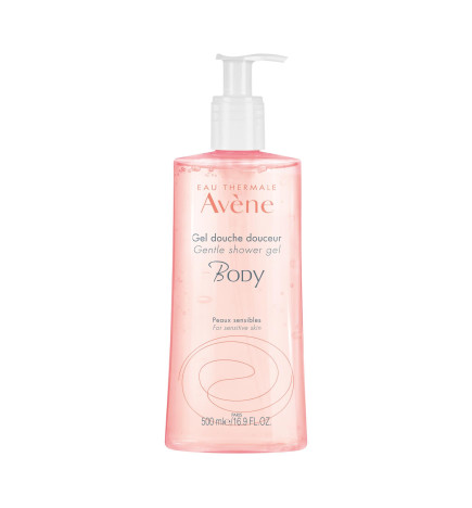 AVENE – Body Gel douche douceur peaux sensibles visage et corps, 500 ml