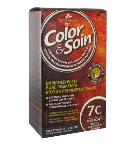 les 3 Chenes Color et Soin 7C Blond Terre Cuivre