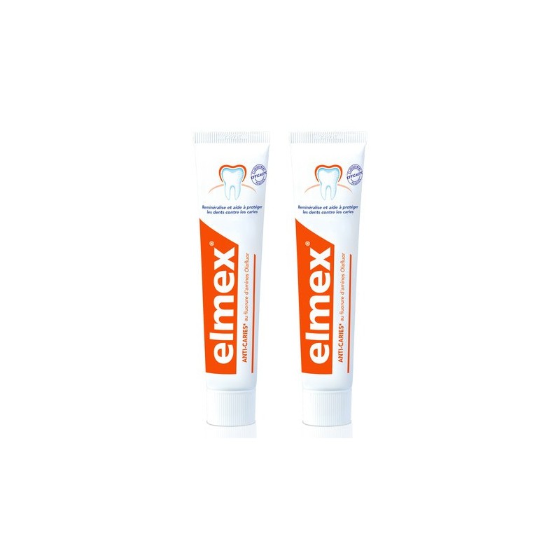 Elmex Dentifrice Anti-caries 2 x 75 ml