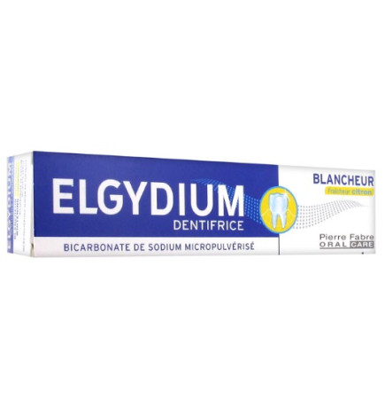 Elgydium Dentifrice Blancheur Fraîcheur Citron 75 ml