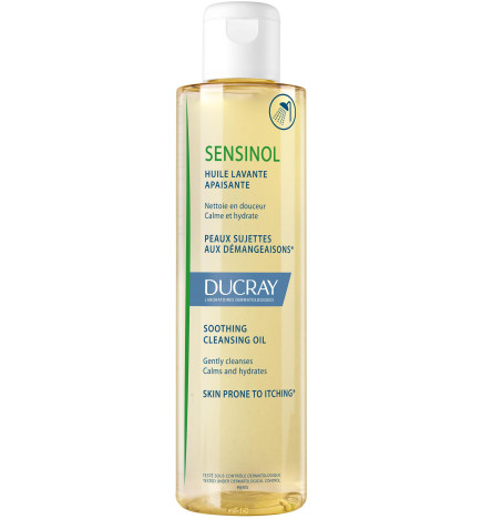 Ducray – Sensinol huile lavante apaisante visage et corps, 200 ml