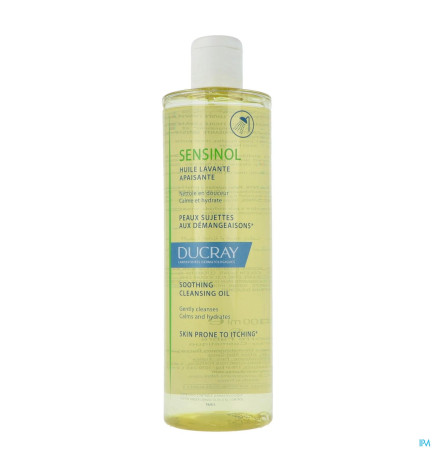 Ducray – Sensinol huile lavante apaisante visage et corps, 400 ml