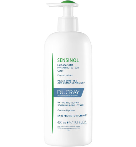 Ducray – Sensinol lait apaisant physioprotecteur peaux sujettes aux démangeaisons, 400 ml