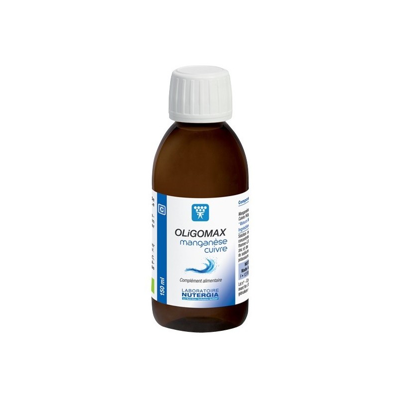 Nutergia Oligomax Manganèse-Cuivre 150 ml