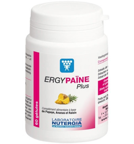 Nutergia Ergypaïne Plus 60 gélules