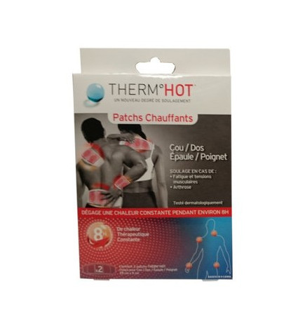 Therm°Hot Patchs Chauffants Cou/Dos/Epaule/Poignet  x 2