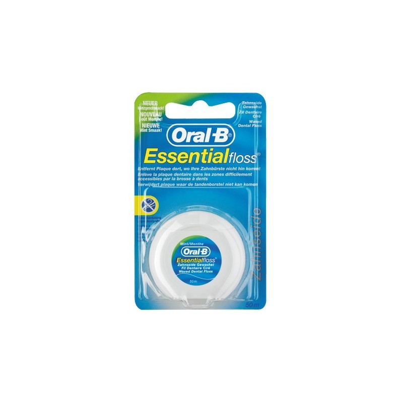 Oral-B Essential Floss Fil Dentaire Ciré 50 m