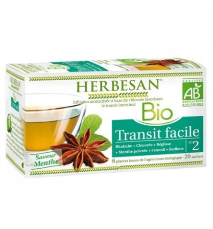 Herbesan Infusion Bio Transit Facile 20 Sachets
