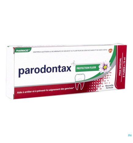 Parodontax – dentifrice gel fluoré, 2 × 75 ml