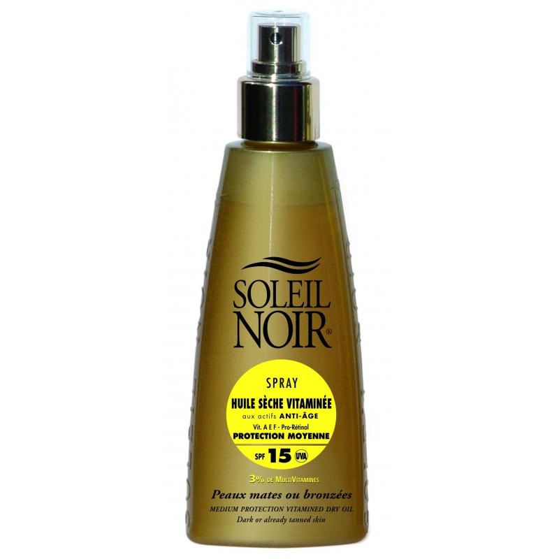 Soleil Noir Huile Sèche Vitaminée Spf 15 Spray 150 ml