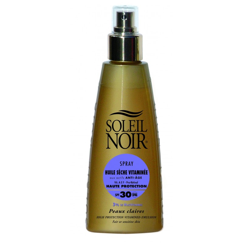 Soleil Noir Huile Sèche Vitaminée Spf 30 Spray 150 ml