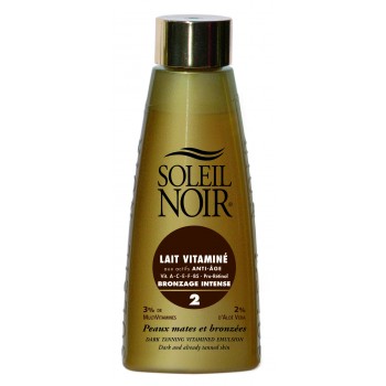 Soleil Noir Lait Vitaminé Ip 2 Bronzage Intense 150 ml