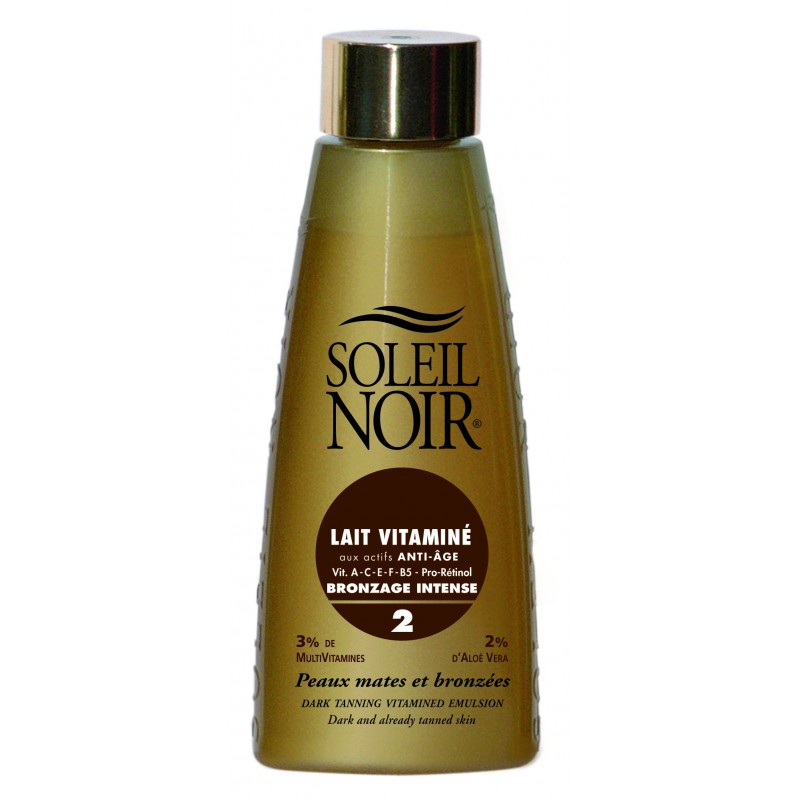 Soleil Noir Lait Vitaminé Ip 2 Bronzage Intense 150 ml