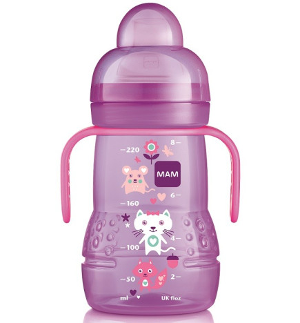 MAM Biberon de Transitions Mauve 220 ml