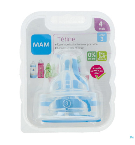 MAM – Tétine Débit 3 x 2