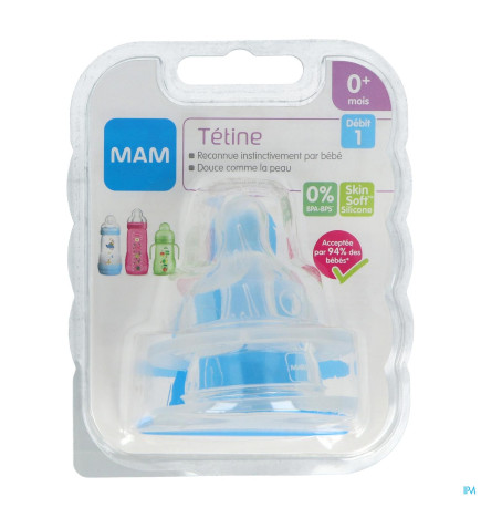 MAM – Tétine Débit 1 x 2