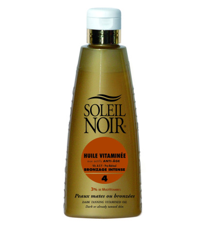 Soleil Noir Huile Vitaminée Indice 4 Bronzage Intense 150 ml