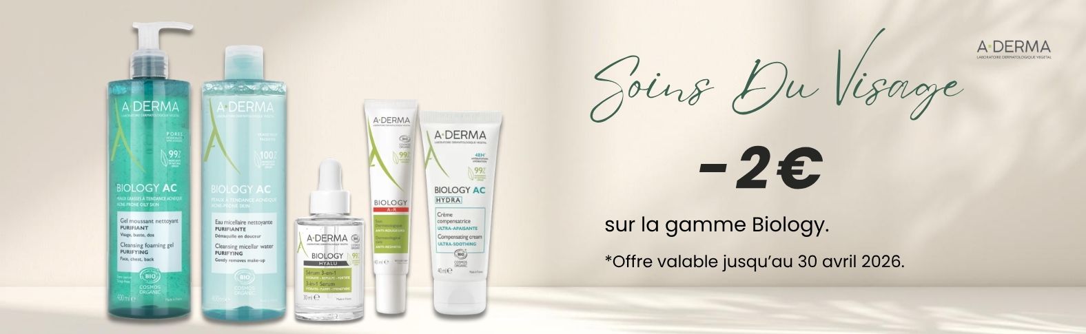 Soins du visage Aderma